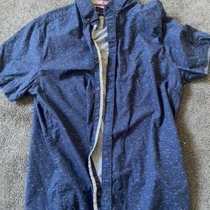 Denim and Flower Ricky Singh Blue Button Down